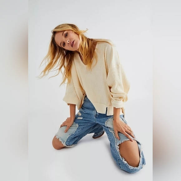 Free People Santa Clara Thermal in Alabaster Size Medium NWT - Picture 5 of 13